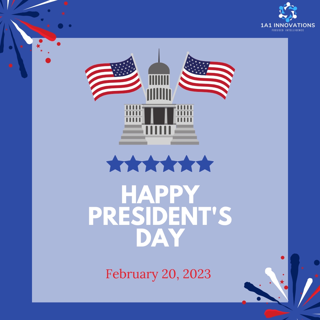 1A1_Innovations's tweet image. Team 1A1 Innovations wish you a very happy President&apos;s Day!

#1a1innovations #PresidentsDay #holiday #february20 #presidential #presidentsDay2023