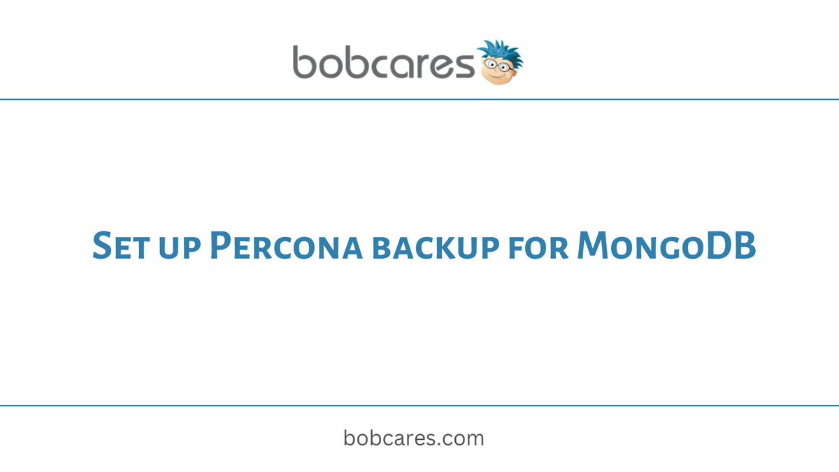BobcaresTweets's tweet photo. Learn how to use Percona Backup for MongoDB in Docker and ensure your data is always protected.
Click here:
https://t.co/2xrYMc8WPc
#bobcares #WebandAppHostingSupport #247ServerSupport #ServerMonitoringManagement
https://t.co/kaGehPx583 https://t.co/JeWQ3pm1jG