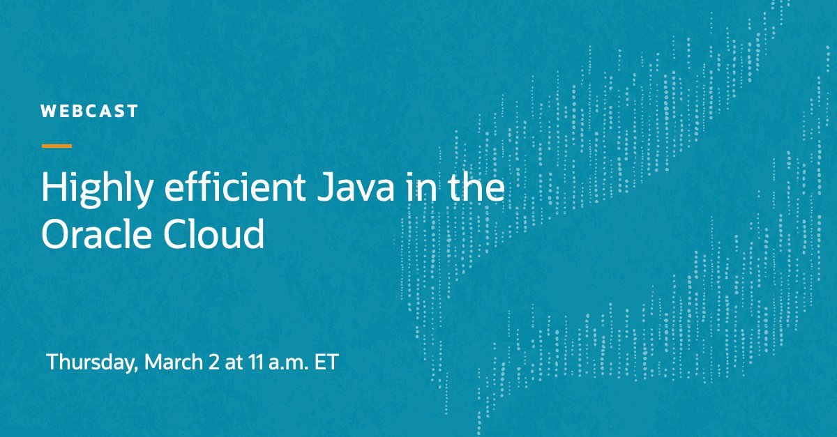 java's tweet photo. Join @thomaswue (VP, GraalVM Development, #OCI) to learn about the different trade-offs in the solution space offered by @GraalVM and Java technologies to find the best fit for your Java deployment. https://t.co/mOwtRz6J6z https://t.co/ahtLXi0w8G