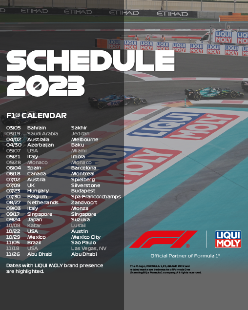 BIG NEWS! 💥 We will once again be involved in Formula 1® as an #OfficialPartner in 2023! 🏎️🏁 The first race weekend of the season already starts on the third of March. We can´t wait! 😍 #liquimoly #liquimolyworldwide #f1 #officialpartner #racing #fun