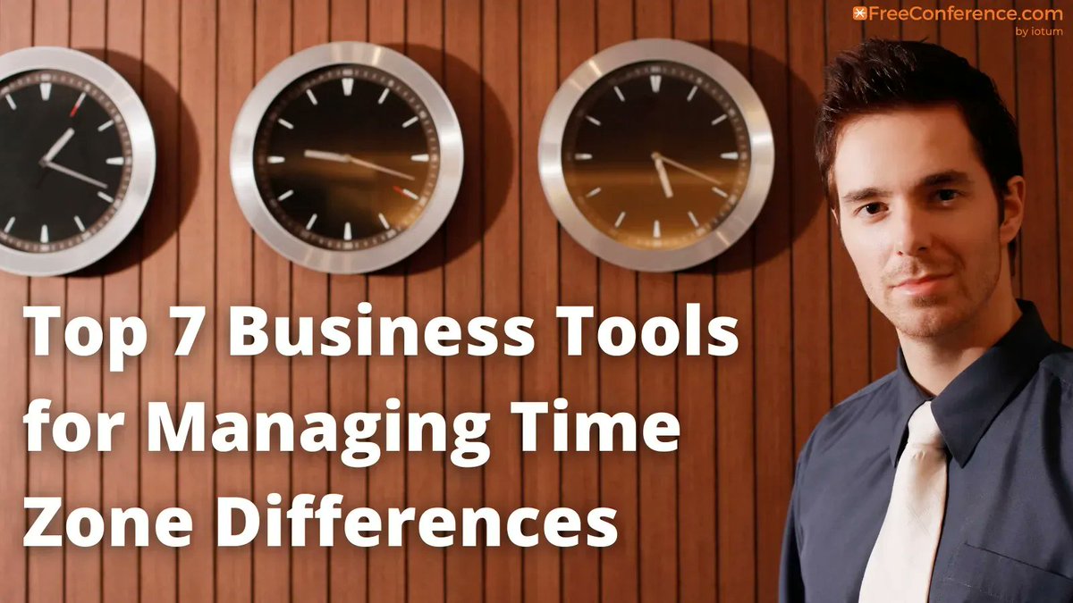FreeConference's tweet photo. “Top 7 Business Tools for Managing Time Zone Differences”
----->https://t.co/wJWT4cRFDd
#businesstips #business #businessowner #entrepreneur #entrepreneurship #smallbusiness #businesscoach #marketing #motivation #timezone #sametimezone #time #differenttimezone https://t.co/FaXptc4YQr