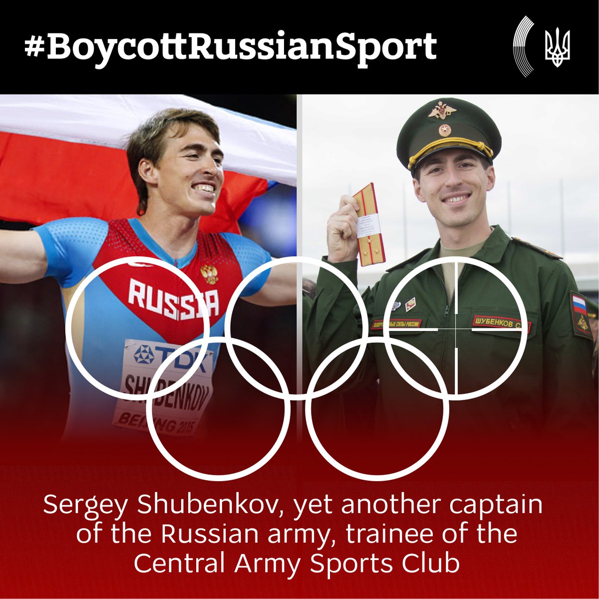 UKRinLBN's tweet photo. When @iocmedia says that 🇷🇺 athletes should not face discrimination because of their passport, remember that every third 🇷🇺 athlete at the #Olympics2022 was a soldier of the 🇷🇺 army, which killed 231 🇺🇦 athletes. Is killing your counterparts now fair play?
#BoycottRussianSport https://t.co/kDnGZfqZes