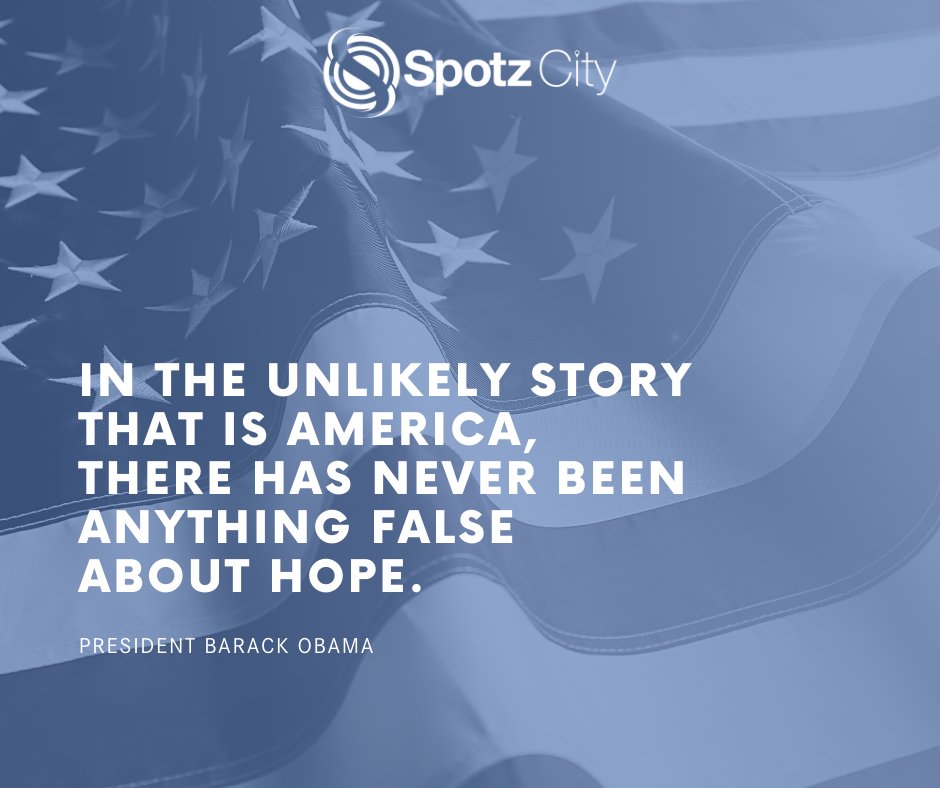 SpotzCity's tweet photo. Wishing you all a Happy Presidents Day full of HOPE! 

#motivationmonday #mondaymotivation #goodquotes #presidentsday #obamaquotes #celebratehope #hopefloats #communitymarketplace #mondaymotto https://t.co/rvL3vB2IqI