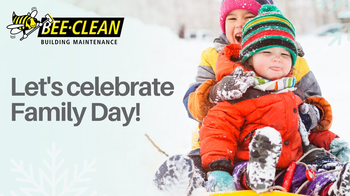 BeeCleanCanada's tweet photo. February 20 is Family Day in many provinces. 

For over 50 years, Bee-Clean has guided itself by family values like respect, dignity and security. 

Bee-Clean also recognizes that today is Louis Riel Day (MB), Heritage Day (NS), and Islander Day (PEI). 

#TeamBeeClean #FamilyDay https://t.co/DMMo0Gij0V