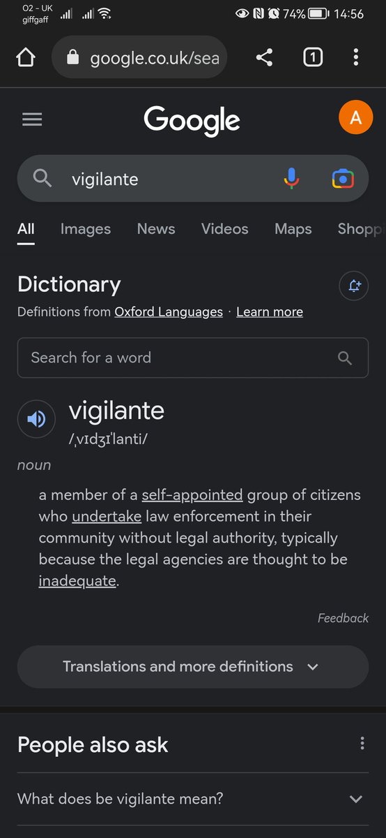 GShadworth's tweet photo. @MikeyCycling @Telegraph @JSimpsonjourno You take upon yourself the role of police whose job it is to enforce the law, part of which is gathering evidence
You are a vigilante
Vigilantism doesn't necessarily mean acting outside the law, which is why you might be getting confused https://t.co/xoLkFsy8qK