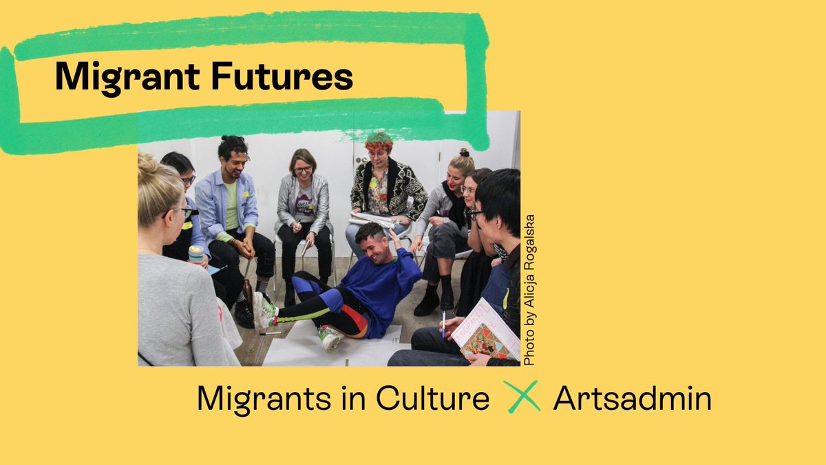 Introducing... Migrant Futures! 

Together with Migrants in Culture, we are piloting a migrant-led mentorship project for the culture sector.

We'll be sharing more as the project unfurls. In the meantime you can find out more here: artsadmin.co.uk/project/migran… 
 
@migrantsculture