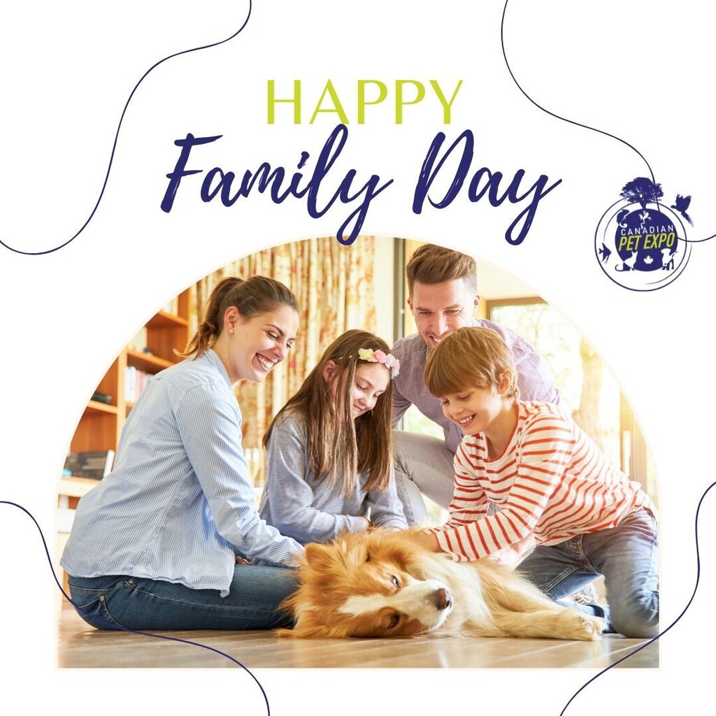 CanadaPetExpo's tweet photo. 💖 Happy Family Day 💖 

The Canadian Pet Expo would like to wish you all a safe and happy Family Day! We hope you are spending time together this weekend! We can't wait to see you at the Spring Canadian Pet Expo for some family fun! 💕

#canadianpetexpo #cpe #petshow #springpe… https://t.co/nMg9bTToZh