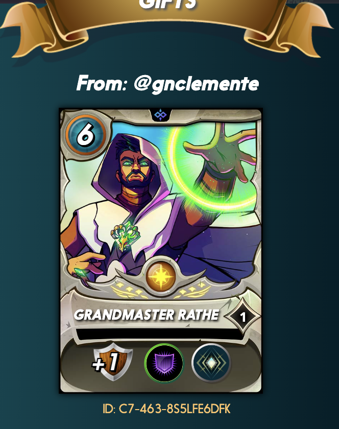 cryptogem005's tweet photo. And DJ Khaled said "Another One"
Thanks TheG "gnclemente"
#Splinterlands #FOMOFEB #Play2Earn https://t.co/85VbO5EeSC