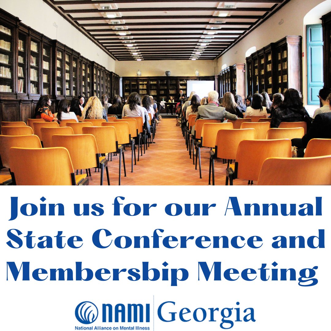 namigeorgia's tweet photo. Join us on May 5-6 for our Annual State Conference and Membership Meeting! Visit https://t.co/t2G27yASuw to sign up today. 

#together4MH #yearofthepeer #stateconference #mentalhealth https://t.co/CAmeAKWlYT
