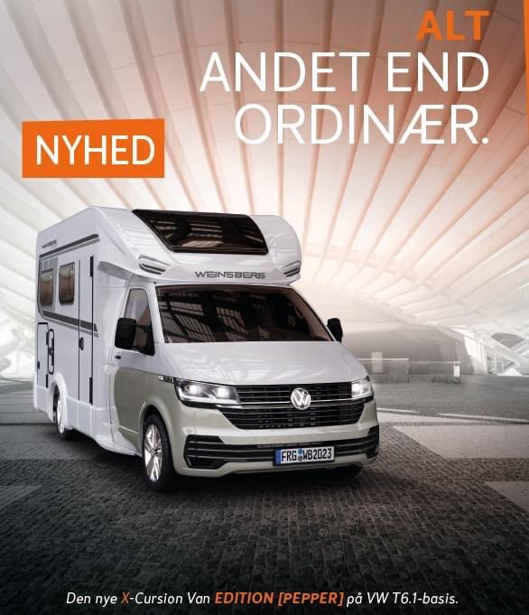 SteenRRasmussen's tweet photo. Besøg vores stand på Ferie For Alle den kommende weekend i Herning, og se vores kæmpe nyhed. 👀
Ny Weinsberg X-Cursion 500 MQ/500 LT EDITION PEPPER. VW T6 chassis, standard med automatgearkasse og 150 HK. 
#weinsberg #nyhed #autocamper #camping #ferie #ferieforalle #herning https://t.co/t7JFftWs3b