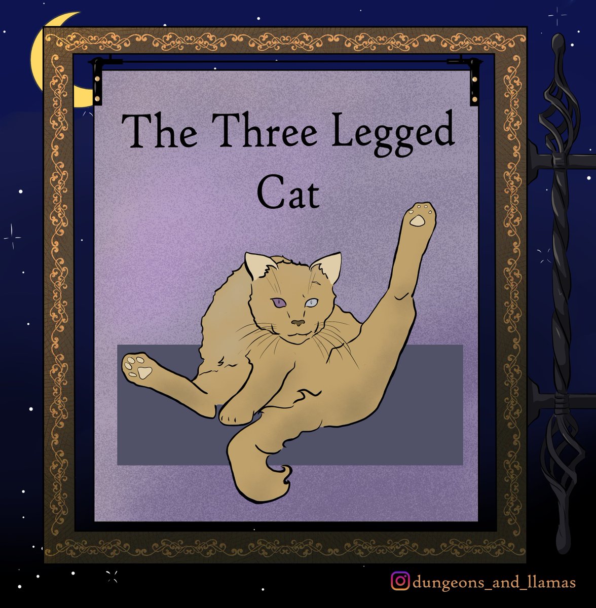 dungeons_llamas's tweet photo. Finished a comm for a fren! His character opened an establishment lately...
#art #fantasy #cat #pub #bar #pubsign #tavern #fantasytavern #dnd #pathfinder #rpg #dungeonsanddragons #illustration #catart #logo #publogo #threeleggedcat #barlogo https://t.co/RvBfEUe7xq