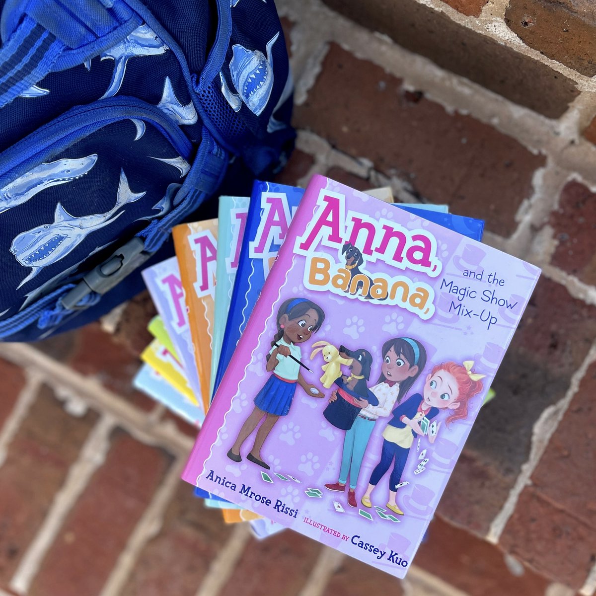 A million thanks to <a href="/anicarissi/">Anica Mrose Rissi 📚</a> for donating a stack of Anna, Banana books to our VHE library. 

We can’t wait to see all the dogs who will be walking our students to school next year. Think we’ll spy a Banana look-alike?!

#virginiahighlandelementary #annabanana #vhelibrary