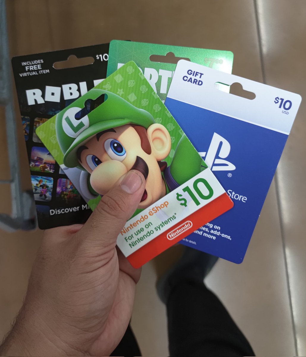 SlashX_48's tweet image. Thank you for 350 followers and supporting my stream and Tweet.

$10 (any) Gift Card Giveaway (eShop, Roblox, Playstation or Fortnite V-bucks. One Choice Winner)

How to Submit:
👤 Follow this Tweet
🔀 Retweet this Tweet
💟 Like this Tweet

Ends March 1st, 2023! Good Luck.
