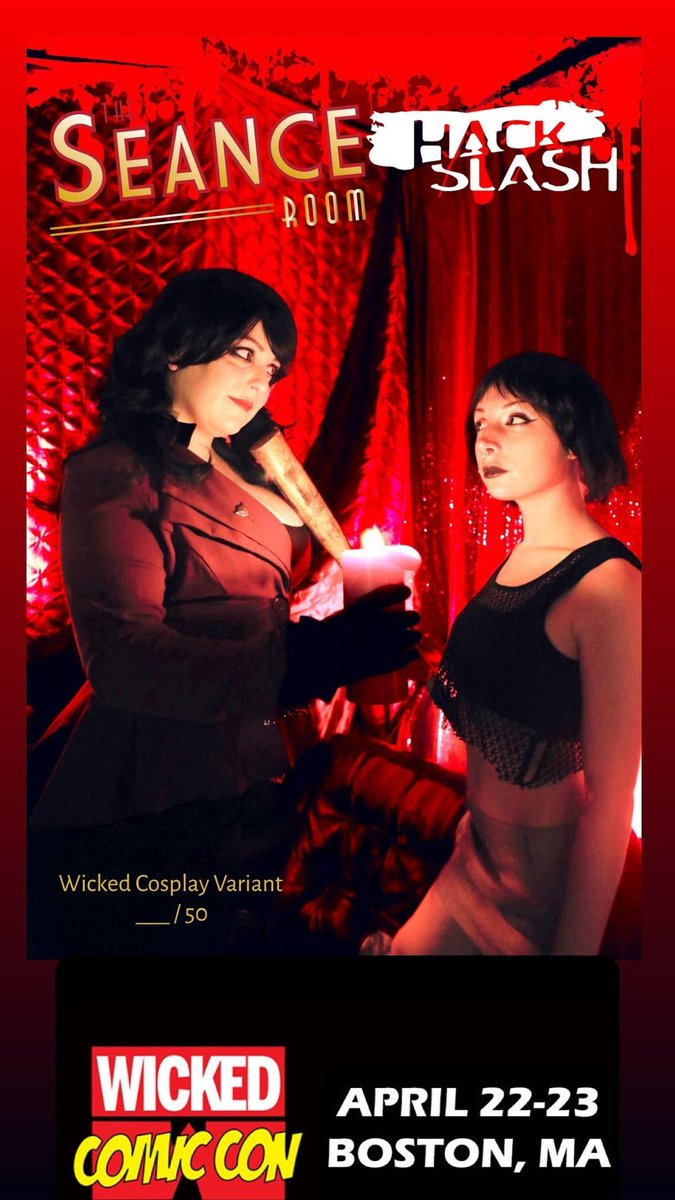 gothgirlhorror's tweet photo. The Cosplay Cover of Hack/Slash Seance Room coming to Wicked Comic Con this April
@wickedcomiccon
@SourcePtPress
#KaylaThibodeau
@HackinTimSeeley
#hackslash #cassiehack #cosplayergirl #horrorcomics #seanceroom https://t.co/kF4CViQkaq
