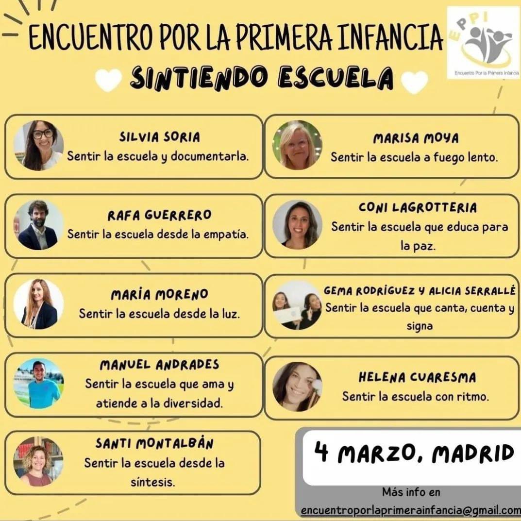 Encuentro por la primera infancia. 🧡Sintiendo escuela🧡Con ponentes como  Manuel Andrades Cordero <a href="/maestro_lolo82/">manuel_andradescordero</a>  y Rafa Guerrero-Psicólogo entre otros y otras.

#apfratorecomiendacursosycharlas
#APFRATOConAsociadosYAsociadas
