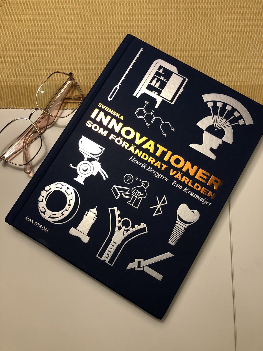 Yesterday a package arrived with this fantastic book. The story behind 50 Swedish innovations that have changed the world compiled and told by Eva Krutmeijer and Henrik Berggren. If you want to learn more this is a great mix of tech and social innovations. Thank you Eva🙏
