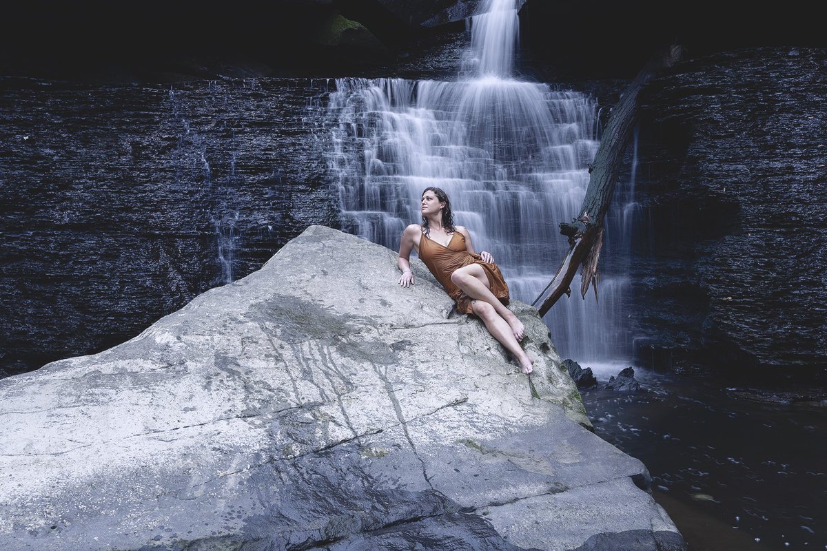 I love models and waterfalls! Head over to @aktiscreative to see the guys! #modelstyle #femalemodel #modelling #fashion #style #modeling #waterfall #editorial #dpstyle #woman #style #portrait