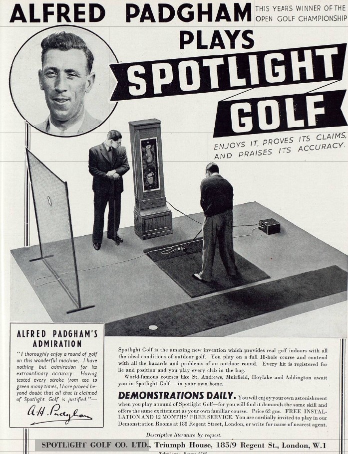 The first launch monitor, Spotlight Golf, 1936. I hope Trackman checked that its copyright was ok. 😀 #golf #golfhistory #golfinventions #golfgeeks