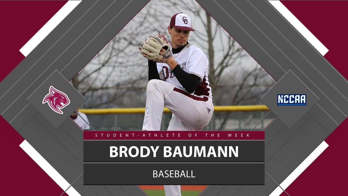 ⚾️ Student-Athlete of the Week ⚾️
#NCCAABaseball - Pitcher
𝐁𝐫𝐨𝐝𝐲 𝐁𝐚𝐮𝐦𝐚𝐧𝐧, College of the Ozarks
the-n.cc/3Ks0ddn | #PlayForHim