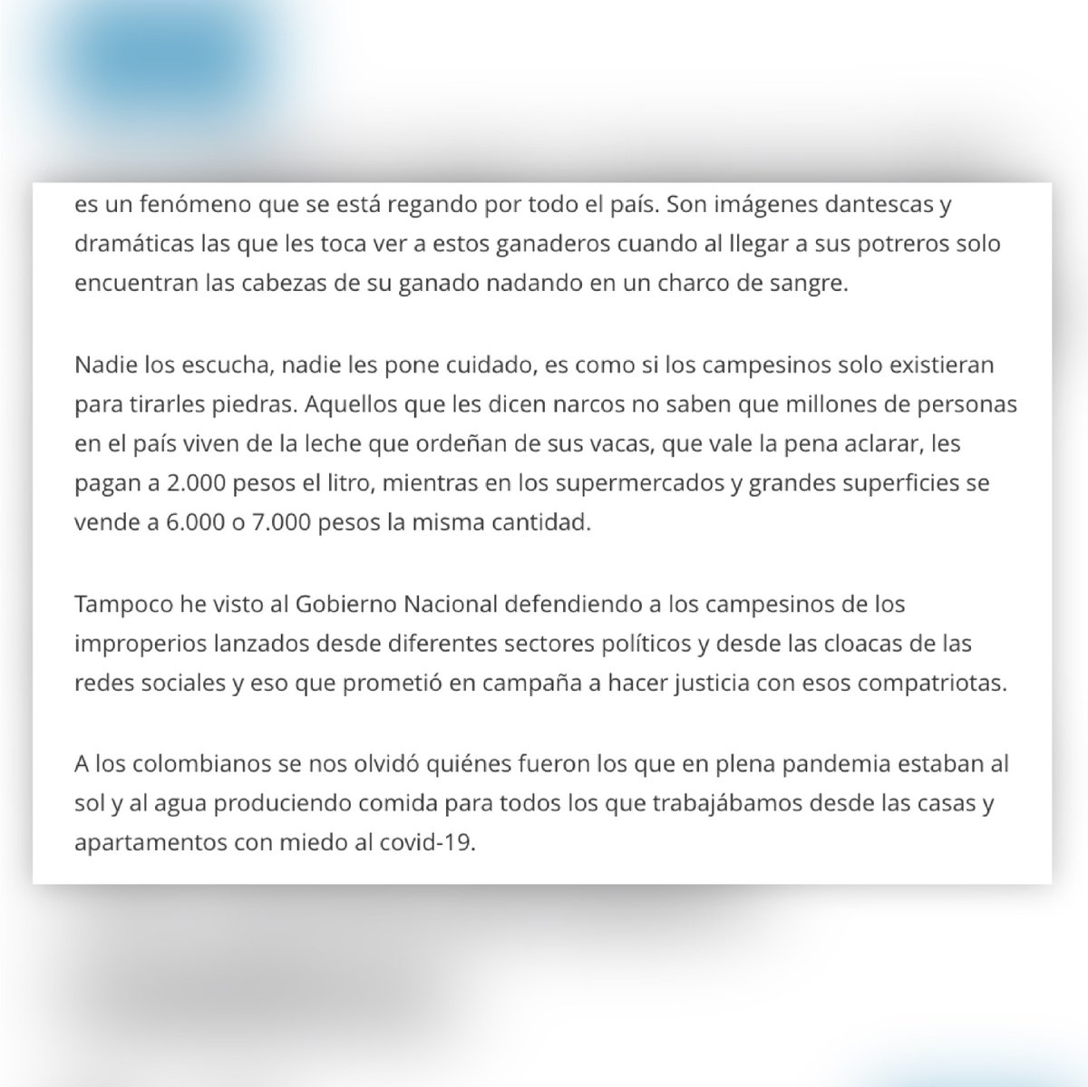 Fedegan's tweet image. 👏 Excelente columna de opinión 🤠

"¡Los ganaderos no son narcos!... y aquellos que les dicen narcos no saben que millones de personas en el país viven de la leche y carne...", José Luis Querubín, periodista @ELTIEMPO @JLQUERUBIN @jflafaurie 

#OrgullosamenteGanaderos