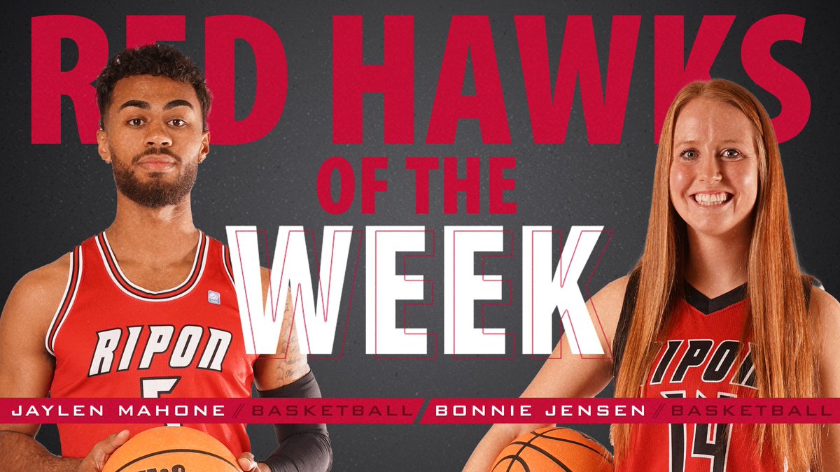 RiponRedHawks's tweet photo. This week's Red Hawks of the Week are @jay_mahone5 and @bonniejensen_ 

https://t.co/T7J2tBJqQS https://t.co/evAESZPLLC