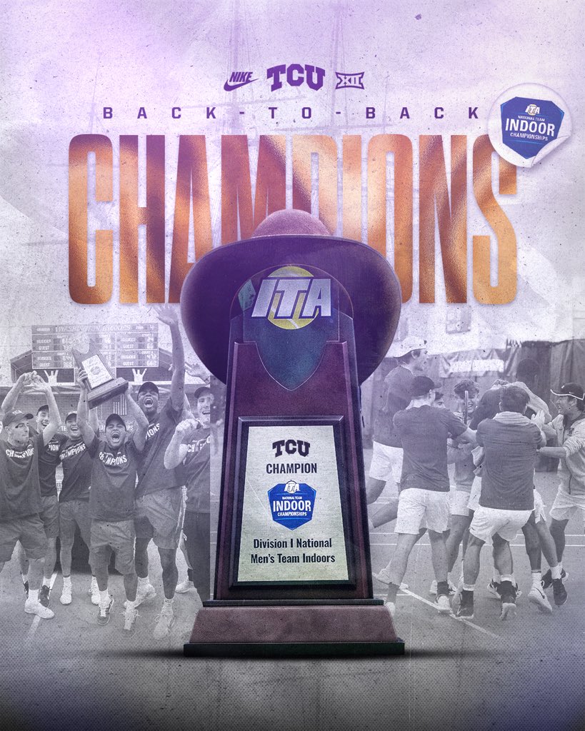 TCUMensTennis's tweet image. The Horned Frogs are 𝗡𝗮𝘁𝗶𝗼𝗻𝗮𝗹 𝗖𝗵𝗮𝗺𝗽𝗶𝗼𝗻𝘀 AGAIN!!!

#GoFrogs x #ITAIndoors