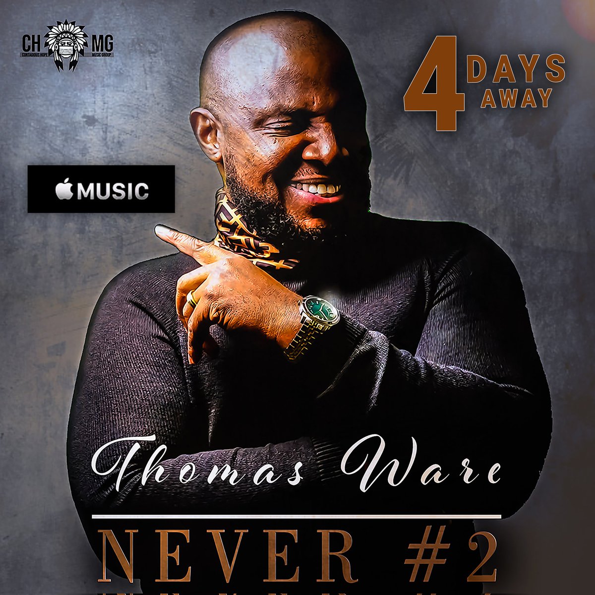 ThomasWare's tweet photo. Hey!! Apple Music fans, The countdown has started. This Friday my new song releases on Apple Music. Go ahead and follow me here:
https://t.co/rV0Jy3nhxm
#applemusic #praise #inspiration #gospel #gospelmusic #igatalentmgmt #therealthomasware #2 https://t.co/yxokTggWcW