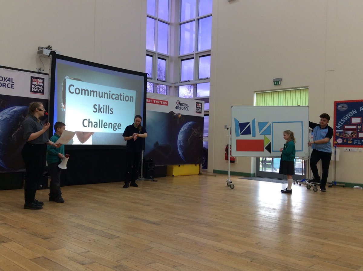 Lakeside_school's tweet photo. @Roadshow_Team set some great timed challenges for our children today. #futureengineers #greatlisteningskills #goodcommunicators @RoyalNavy @RoyalAirForce https://t.co/yxYtlfCfjE