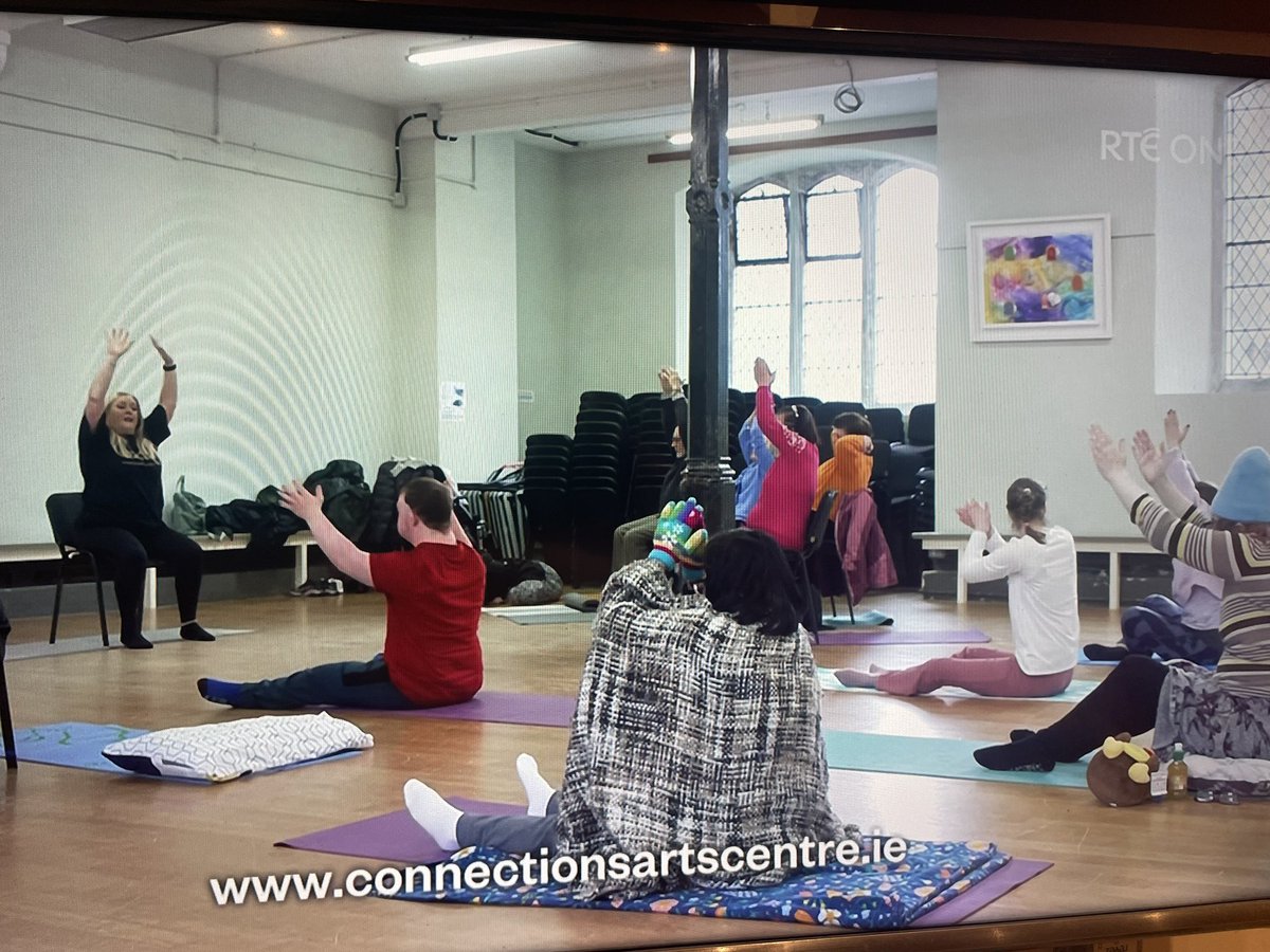 Viv_Gleeson's tweet photo. Congratulations @MiriammSpollen and all participants, TY students, and facilitators @Connections_CAC 👏What a team! Really enjoyed Valerie Waters’ report for @RTENationwide. If you missed it, check out RTE1+ at 8pm or on @RTEplayer. 
#SocialInclusion #CAC23 #Artists https://t.co/jiQFvD6X0i