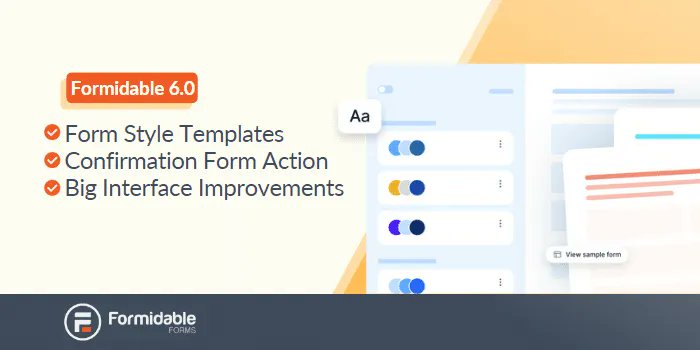 FormidableForms's tweet image. Want your #WordPressForms to look so good they should be at a fashion show?

Then you’ll love #FormidableForms new form style templates!

One-click and you’re form is ready to go!

Check out more:
buff.ly/3k7xeAO
