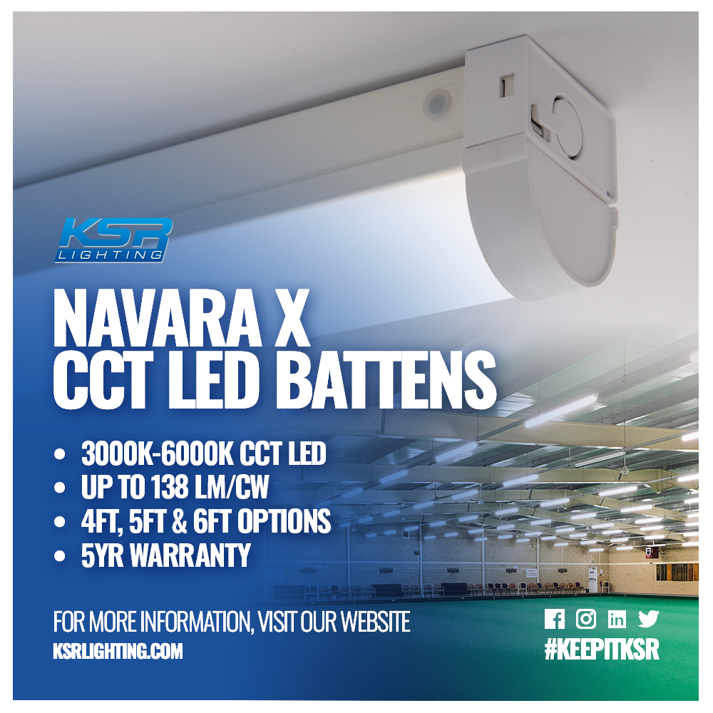 KSRLighting: Navara X LED CCT Batten is ideal for all your domestic, retail, leisure, and commercial lighting projects, with the added advantage of switching between 3K, 4K and 6K colour temperatures to suit your environment. 

#keepitksr #electrician #c…