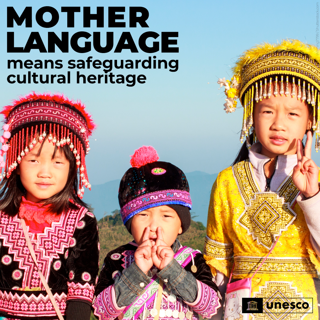UNESCO's tweet image. More than 6,700 languages are spoken worldwide but at least 40% are threatened with extinction.

The classroom has a vital role to play in keeping them alive!

@UNESCO is calling on countries to implement mother language-based education: on.unesco.org/3Ee9cL7 #MotherLanguageDay