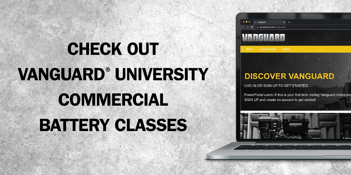 New Vanguard University Commercial Battery course content is available! Register now to get the latest on commercial #lithiumion batteries. > ow.ly/Wpbe50M3L5r