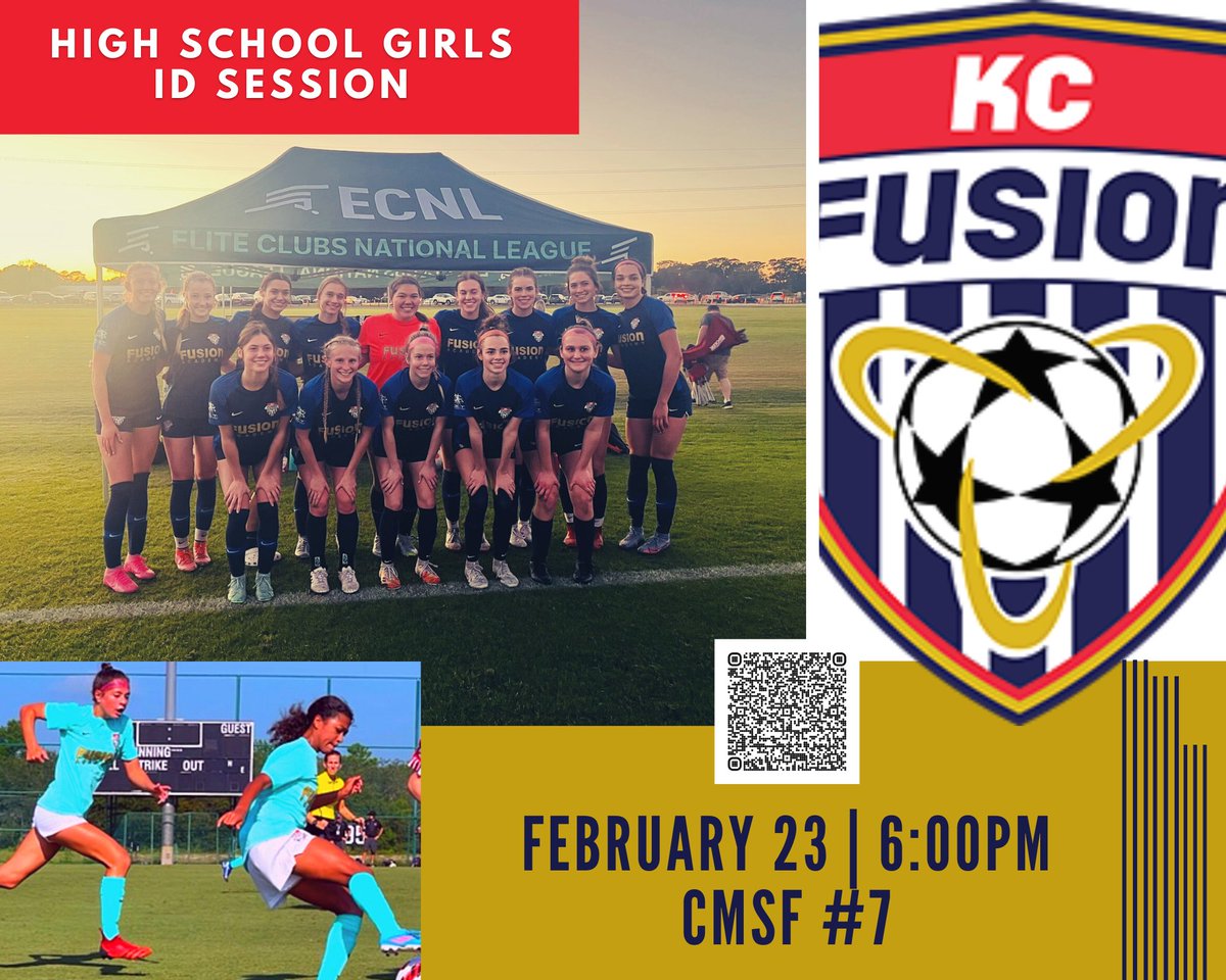 kcfusionsc's tweet photo. ***UPDATED SIGN UP LINK***
Still plenty of time to get registered for the High School Girls ID Session this week. #FusionFamily #springsoccer23⚽ #girlsid #idsessions
🔗: https://t.co/U5qmYuwuXR
🗓 Thursday, February 23rd
🏟 Compass Minerals Field #7
⏰ 6-7:30pm https://t.co/CQqkXTMFuf