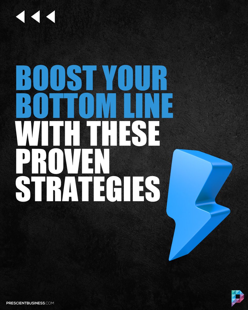HelloPrescient's tweet photo. There are various ways to increase your business’s profits. Explore our top tips for boosting your bottom line.
#PrescientBusiness #ConsultancyManagement #BusinessProfits #BusinessGrowth #BusinessSuccess #CustomerSatisfaction #ProductDevelopment #BusinessSuccess #ProfitBoosting https://t.co/YBXKHMKZJY
