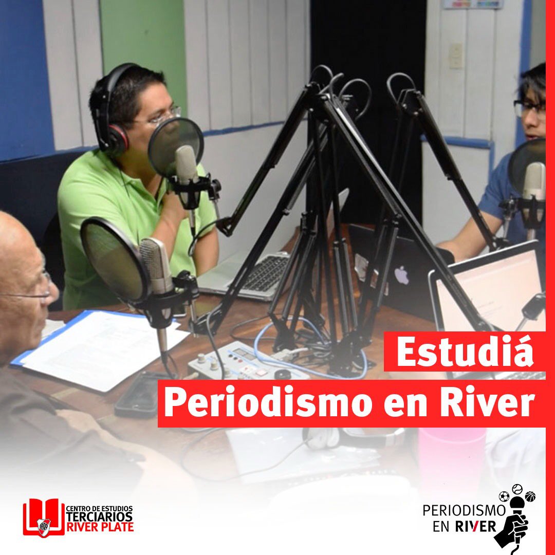 ¡Últimas vacantes para estudiar #PeriodismoEnRiver! 
⁣