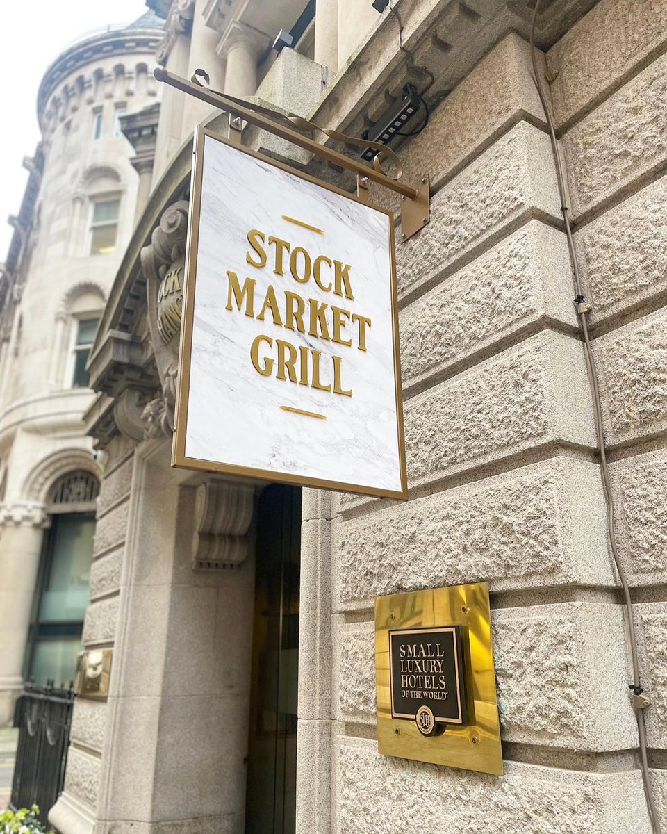 The wait is almost over. The sign is up, not long now until the long awaited opening of STOCK MARKET GRILL

Make a reservation - stockmarketgrill.com