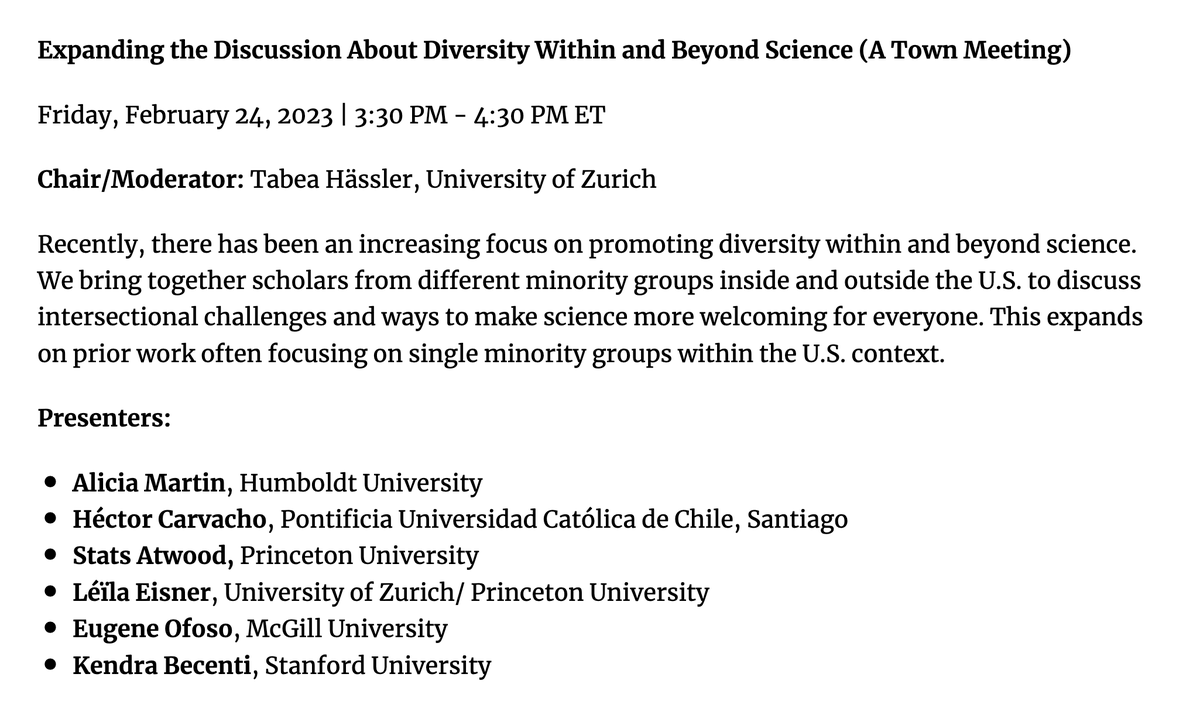 HasslerTabea's tweet photo. How can science become more #inclusive? How can we make scholars from different countries and backgrounds feel #welcome?
Let your voice be heard by filling out this 5-minute survey https://t.co/SSjqmX24Hr and stopping by our session. https://t.co/8dQEPHXzmU