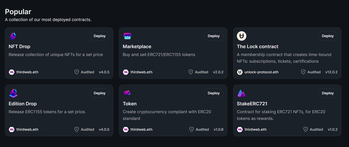 phoenixblockchn's tweet photo. Excited to be a part of the growing list of accessible #EVM compatible chains on @thirdweb 

#thirdweb is Demystifying #Web3 one contract at a time!!

https://t.co/sAZEy0253m

#community #developers #Growth #tutorials #NFTs #tokens $PHX https://t.co/DU3xH2t1zv