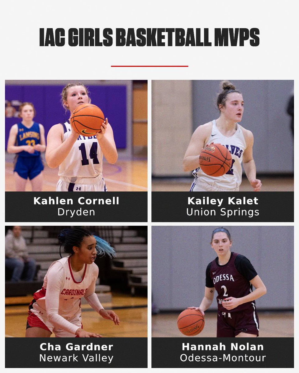 ESPNIthaca's tweet photo. Last week, the IAC Girls Basketball MVPs were announced. Congratulations to this year's winners. https://t.co/qkO4AkB3Es