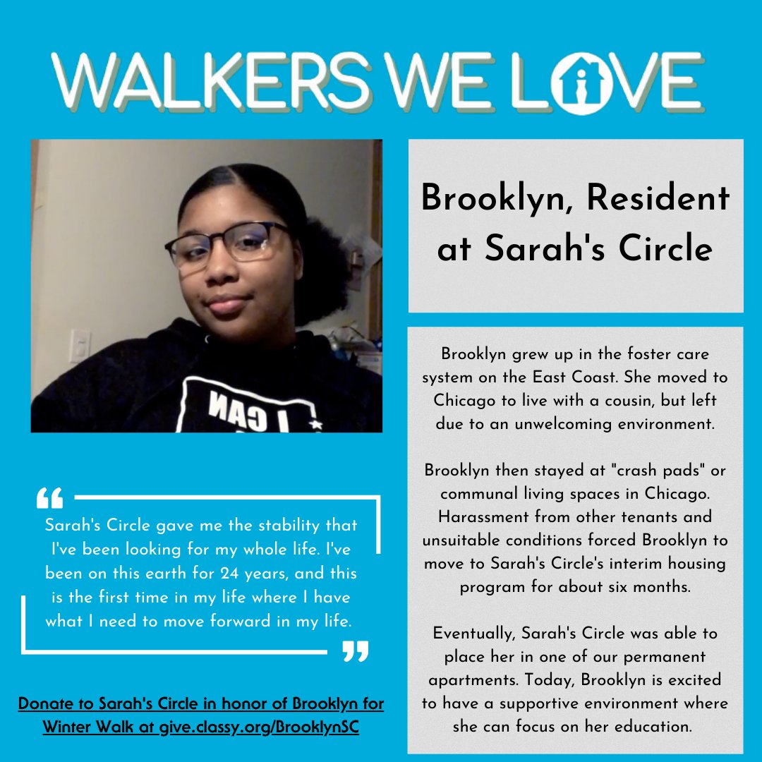 To donate to Sarah's Circle in Brooklyn's honor, go to give.classy.org/BrooklynSC!

#chicago #women #empower #homelessness #inspire