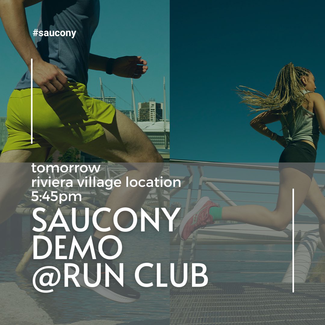 VillageRunner's tweet photo. Tomorrow we’re having a demo night featuring Saucony at our Redondo store. They’ll have the Triumph, Guide 16 &amp; Endorphin Speed. Come at 5:45pm if you want to demo the shoes and the group will take off at 6:15pm. 
#VillageRunner #saucony #Guide16 #triumph #endorphinspeed https://t.co/j2UOm69Z8x