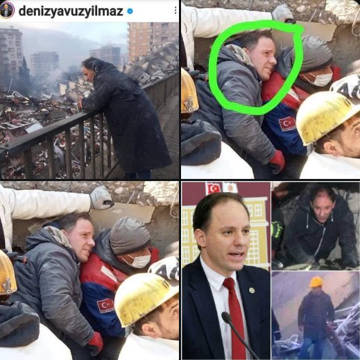Bu adam Milletvekili. Reklamsız, sessiz sedasız deprem bölgesinde elleriyle enkaz kazdı. Kimse onu tanımadı, oda kimseye milletvekiliyim demedi. 
Reklam yapmadan can kurtardı.

<a href="/yavuzyilmazd/">Deniz Yavuzyılmaz</a>
