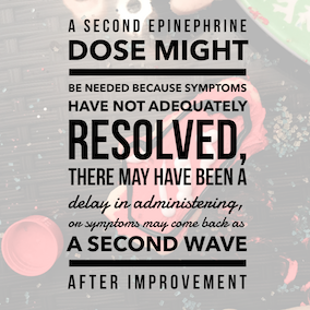 oakley_red's tweet photo. Tip of the day: Always carry 2 epinephrine autoinjectors. Why? A 2nd dose might be needed. Symptoms may not have adequately resolved. There may have been a delay in administering, or symptoms may have come back as a 2nd wave. Sometimes even human error is to blame #alwayscarrytwo https://t.co/2VgVCRRCOQ