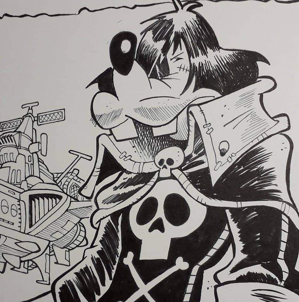 Dalla matita del disegnatore Umberto Sacchelli, un bel Pippo in versione Capitan Harlock, tra le creature più celebri del sensei Leiji Matsumoto, il grande mangaka scomparso a 85 anni.

#Papersera #Disney #comics #fumetti #manga #CapitanHarlock #Matsumoto #UmbertoSacchelli #art