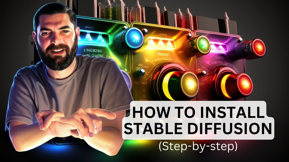 mreflow's tweet photo. I was avoiding making this video because I thought it would be a pain to teach... But it was actually a lot easier than I remembered.😂

Here's how to install Stable Diffusion locally plus how to use a cloud version if your computer's not up for it:

🔗 https://t.co/00Uus1JCH1 https://t.co/EF7as8cFca