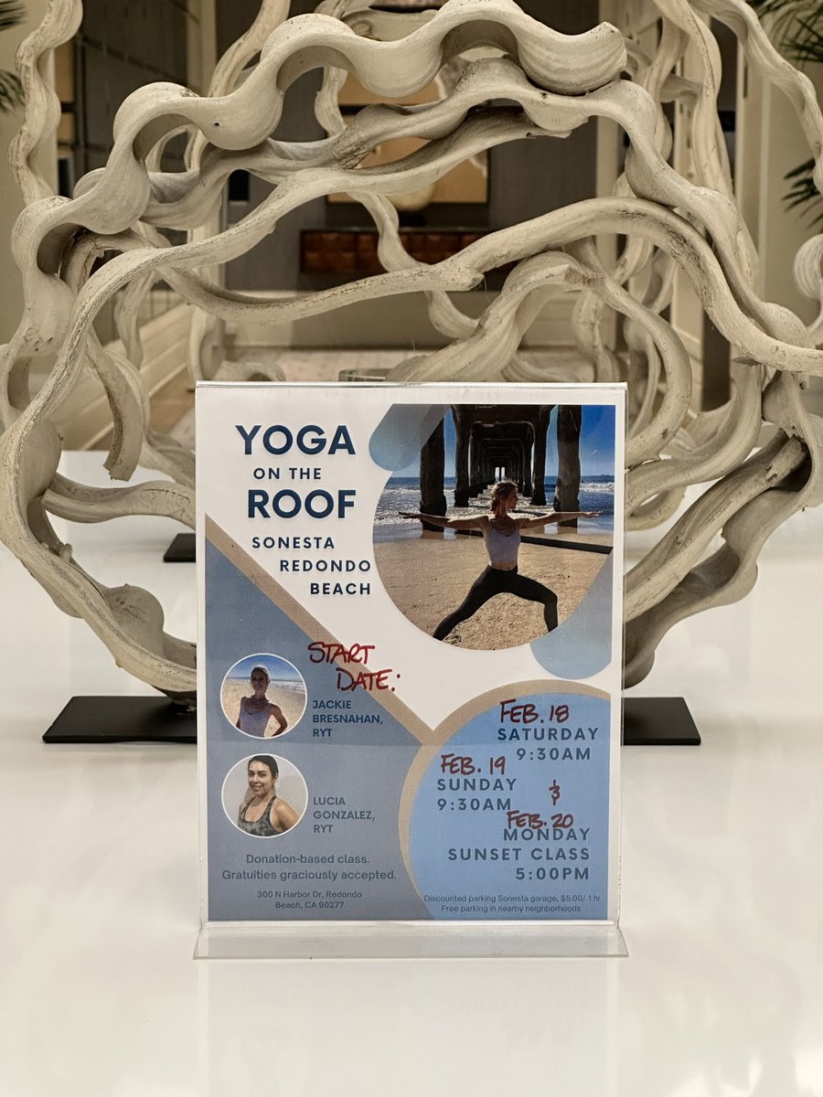 Don’t forget yoga tonight, friends… 5 PM