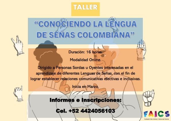 ArteSilencio's tweet photo. Se abren inscripciones para el curso"Conociendo la Lengua de Señas Colombiana",el cual está dirigido a personas sordas y oyentes que residen en México🇲🇽 Aprovecha esta maravillosa oportunidad para aprender a comunicarte con la comunidad sorda colombiana🇨🇴 ¡Los esperamos! https://t.co/TAw5TZg0ny