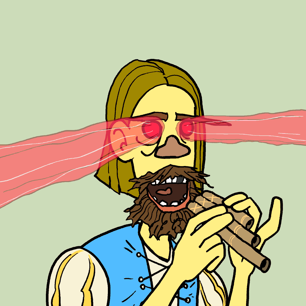 <a href="/BJingos/">JOYRIDE</a> <a href="/bardtown_wtf/">BardTown.wtf (SOLD OUT)</a> What!? The flute!?

#bardtownwtf
#bardsbandtogether