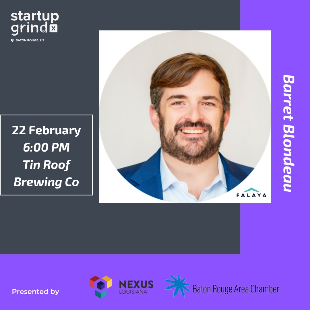 Don't forget to register for our next fireside? You can get your ticket at startupgrind.com/baton-rouge/ 

#startupgrindbr #startupgrind #batonrouge #fireside